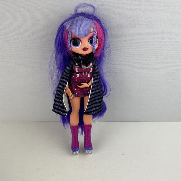 LOL Surprise OMG Shadow Winter Disco Doll Purple Pink Lace Up Shoes Kids Toy - Picture 1 of 6